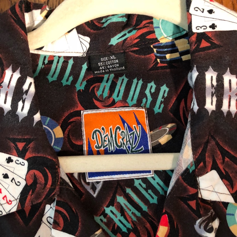 D’EM CRAZY Las Vegas/Card/Poker Shirt - Picture 3 of 3